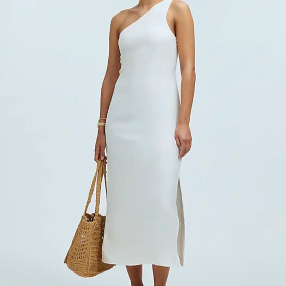 NWT Madewell One-Shoulder Midi Dress